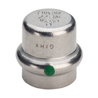 Immagine di Viega SANPRESS INOX cappuccio di Ø 42, di acciaio inox lucido con sc-contur (acqua) 452902