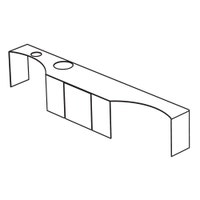 Immagine di Cielo ITACA mensola per wc e bidet in acciaio inox, senza foro rubinetto, alloggio dispenser e portarotolo, versione sinistra, colore cemento finitura opaco ITMBWSXSFCM