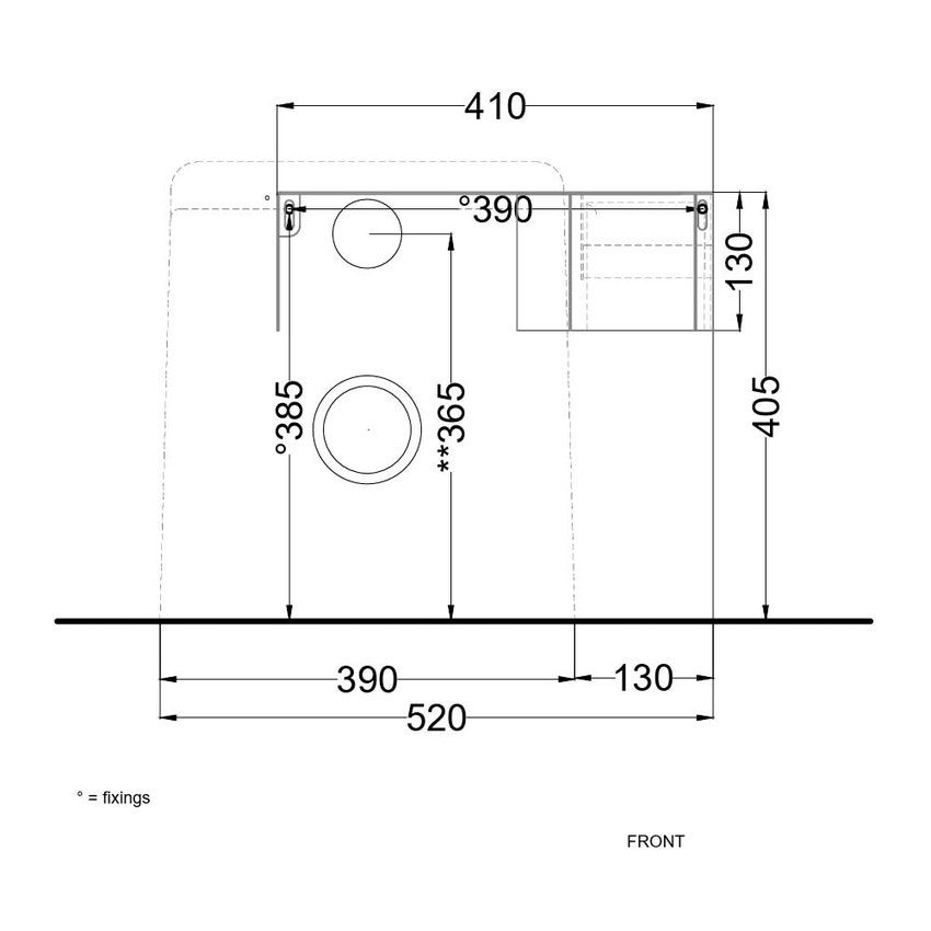 Immagine di Cielo ITACA mensola per wc a terra in acciaio inox, alloggio portarotolo, versione destra, colore cemento finitura opaco ITMWDXCM