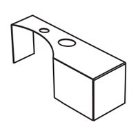 Immagine di Cielo ITACA mensola per bidet a terra in acciaio inox, senza foro rubinetto e alloggio dispenser, versione destra, colore cemento finitura opaco ITMBDXSFCM