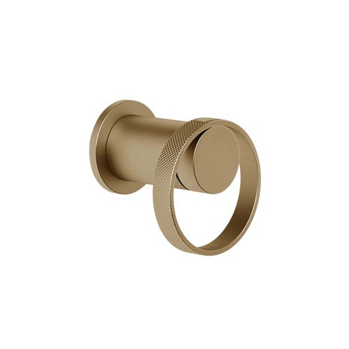 Immagine di Gessi ANELLO miscelatore a parete 1 uscita, senza corpo incasso, finitura warm bronze brushed PVD 63361#726