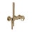 Immagine di Gessi ANELLO miscelatore doccia, a parete, 2 uscite, senza corpo incasso, finitura warm bronze brushed PVD 63345#726