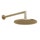 Gessi SHOWER soffione a parete orientabile, Ø 25 cm, finitura warm bronze brushed PVD 63348#726