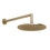 Immagine di Gessi SHOWER soffione a parete orientabile, Ø 25 cm, finitura warm bronze brushed PVD 63348#726