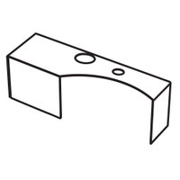 Immagine di Cielo ITACA mensola per bidet a terra in acciaio inox, senza foro rubinetto e alloggio dispenser, versione sinistra, colore cemento finitura opaco ITMBSXSFCM