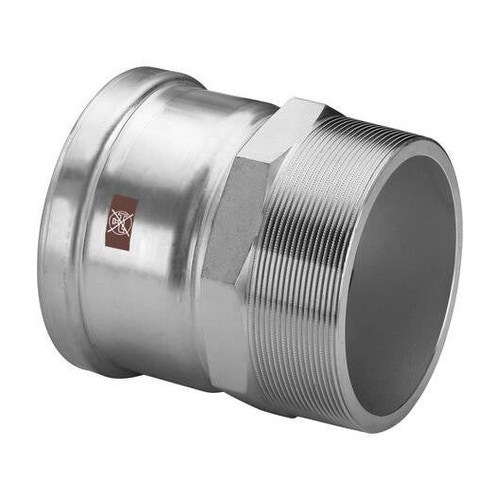 Immagine di Viega TEMPONOX XL manicotto Ø 76 x 2 1/2" inox lucido xl con sc-contur (riscaldamento e raffrescamento) 811686