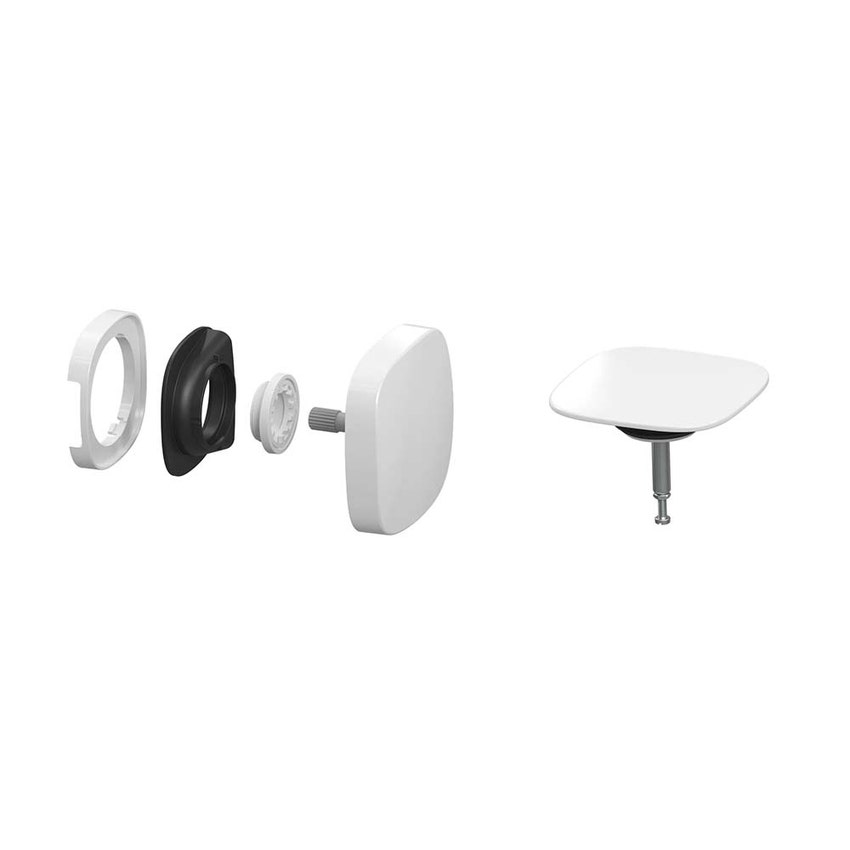 Immagine di Kaldewei Set complementare SQUARE TWIST PLUS, colore bianco alpino 687772850001