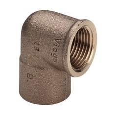 Immagine di Viega RACCORDI A SALDARE gomito a 90° di Ø 12 x 3/8", con filetto femmina, di bronzo lucido 117887