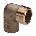 Immagine di Viega RACCORDI A SALDARE gomito a 90° di Ø 12 x 3/8", con filetto maschio, di bronzo lucido 103910