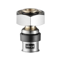 Immagine di Viega SMARTPRESS bocchettone Ø 20 x 3/4" bronzo lucido con sc-contur 730604