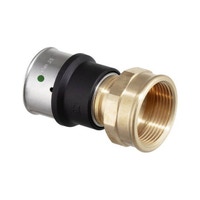 Immagine di Viega SMARTPRESS manicotto Ø 20 x 1/2" bronzo lucido con sc-contur 729622