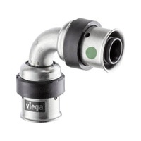 Immagine di Viega SMARTPRESS curva a 90° Ø 20 acciaio inox lucido con sc-contur 729851