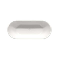 Immagine di Kaldewei MEISTERSTÜCK CLASSIC DUO OVAL vasca ovale L.155 P.66 cm, con troppopieno, in acciaio smaltato, colore bianco alpino 204843530001
