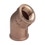 Immagine di Viega RACCORDI FILETTATI DI BRONZO curva a 45° di Ø 3/8", di bronzo al silicio lucido 318048