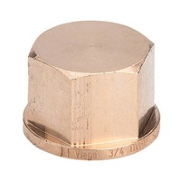 Immagine di Viega RACCORDI FILETTATI DI BRONZO cappuccio di Ø 1/2", di bronzo al silicio lucido 266660