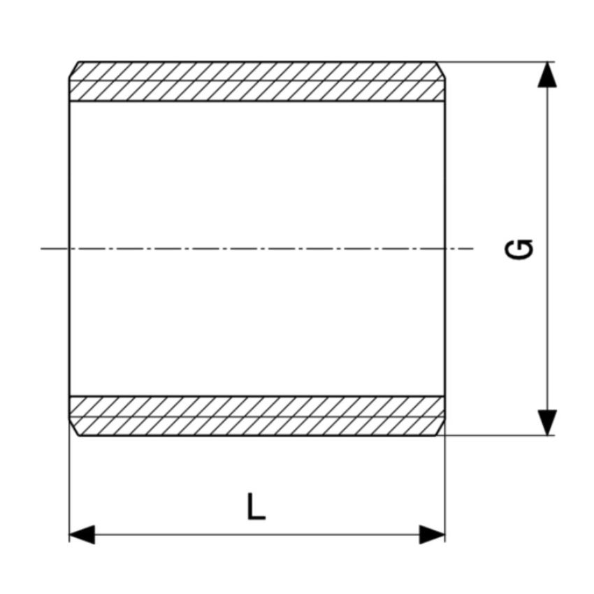 Immagine di Viega RACCORDI FILETTATI DI BRONZO nipplo di Ø 3/8", di bronzo al silicio lucido 322113