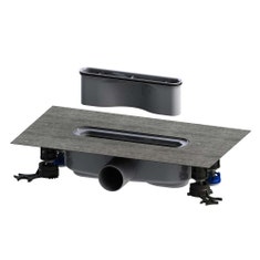 Immagine di Kaldewei FLOWDRAIN HORIZONTAL REGULAR set sifone di scarico, con DN50, per canaline doccia FLOW 687744800000