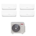 Immagine di Ariston NEVIS NET Climatizzatore a parete quadri split inverter Wi-Fi bianco | unità esterna R32 12.4 kW unità interne 9000+9000+9000+9000 BTU 3381263+4213037+4213037+4213037+4213037