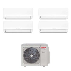 Immagine di Ariston NEVIS NET Climatizzatore a parete quadri split inverter Wi-Fi bianco | unità esterna R32 12.4 kW unità interne 9000+9000+9000+9000 BTU 3381263+4213037+4213037+4213037+4213037