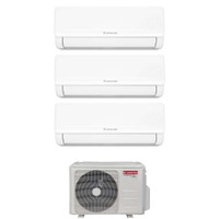 Immagine di Ariston NEVIS NET Climatizzatore a parete trial split inverter Wi-Fi bianco | unità esterna R32 5.3 kW unità interne 9000+9000+12000 BTU 4219015+4213037+4213037+4213038