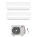 Immagine di Ariston ALYS NET Climatizzatore a parete dual split inverter Wi-Fi bianco | unità esterna R32 5.3 kW unità interne 9000+9000 BTU 3381524+4213052+4213052