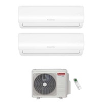 Immagine di Ariston ALYS NET Climatizzatore a parete dual split inverter Wi-Fi bianco | unità esterna R32 5.3 kW unità interne 9000+12000 BTU 3381524+4213052+4213053