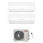 Ariston ALYS NET Climatizzatore a parete dual split inverter Wi-Fi bianco | unità esterna R32 4.1 kW unità interne 9000+9000 BTU 4219014+4213052+4213052