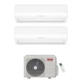Immagine di Ariston ALYS NET Climatizzatore a parete dual split inverter Wi-Fi bianco | unità esterna R32 5.3 kW unità interne 9000+9000 BTU 4219015+4213052+4213052