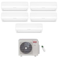 Immagine di Ariston ALYS NET Climatizzatore a parete penta split inverter Wi-Fi bianco | unità esterna R32 12.4 kW unità interne 9000+9000+9000+9000+12000 BTU 3381263+4213052+4213052+4213052+4213052+4213053