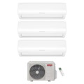 Immagine di Ariston ALYS NET Climatizzatore a parete trial split inverter Wi-Fi bianco | unità esterna R32 5.3 kW unità interne 9000+9000+9000 BTU 4219015+4213052+4213052+4213052
