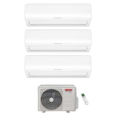 Immagine di Ariston ALYS NET Climatizzatore a parete trial split inverter Wi-Fi bianco | unità esterna R32 5.3 kW unità interne 9000+9000+9000 BTU 4219015+4213052+4213052+4213052