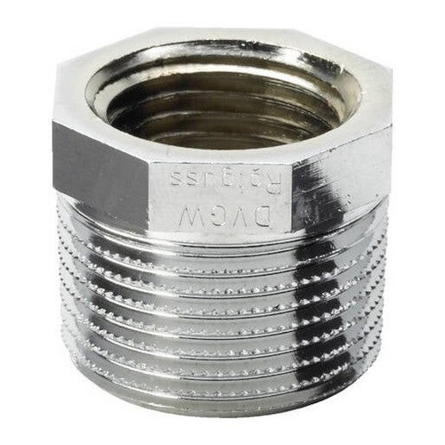 Immagine di Viega RACCORDI FILETTATI DI BRONZO manicotto di riduzione Ø 1/4 x 1/8" bronzo cromato 447946
