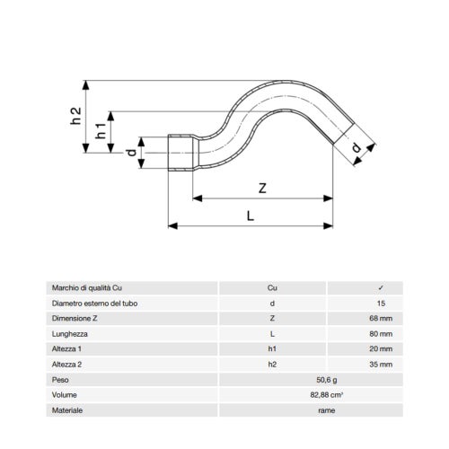 Immagine di Viega RACCORDI A SALDARE sorpasso di Ø 15, con filetto maschio, di rame lucido 102012