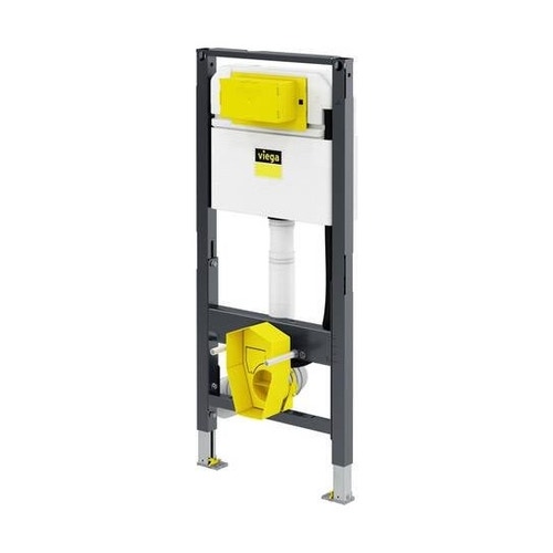 Immagine di Viega PREVISTA DRY modulo per wc con doccetta, con altezza regolabile, H.112 cm, con impostazione di risciacquo totale ca. 3,5–7,5 L., per cartongesso 771997