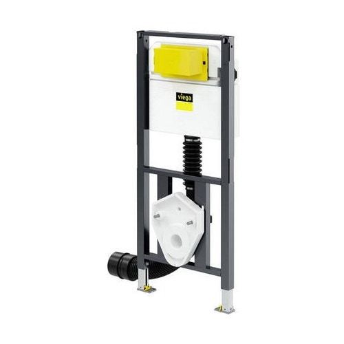 Immagine di Viega PREVISTA DRY modulo per wc successivamente regolabile in altezza da parte dell'installatore, H.112 cm, con impostazione di risciacquo totale ca. 3,5–7,5 L., per cartongesso 772031