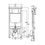 Immagine di Viega PREVISTA DRY modulo per wc sospeso, H.113 cm, con impostazione di risciacquo totale ca. 4,5–7,5 L., per cartongesso 798529