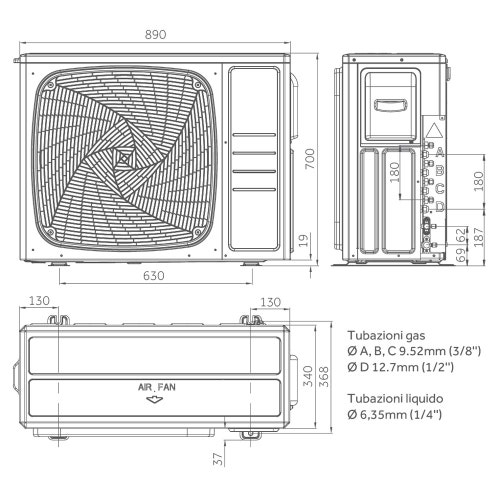 Immagine di Haier PEARL R32 Climatizzatore a parete quadri split inverter Wi-Fi bianco | unità esterna 7.5 kW unità interne 7000+9000+12000+18000 BTU 4U75S2SR5FA+AS20PBAHRA+AS25|35PBPHRA+AS50PDAHRA