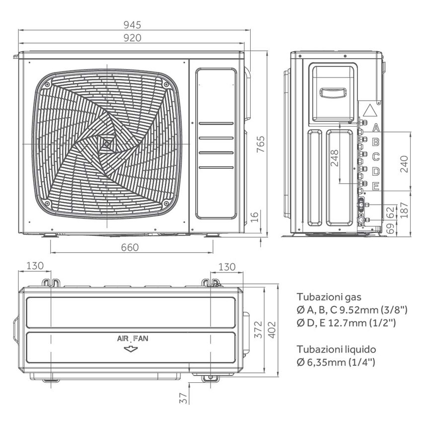 Immagine di Haier CANALIZZATO SLIM Bassa pressione Climatizzatore canalizzabile dual split inverter Wi-Fi | unità esterna R32 9 kW unità interne 12000+18000 BTU 5U90S2SS5FA+AD[35|50]S2SS1FA(H)