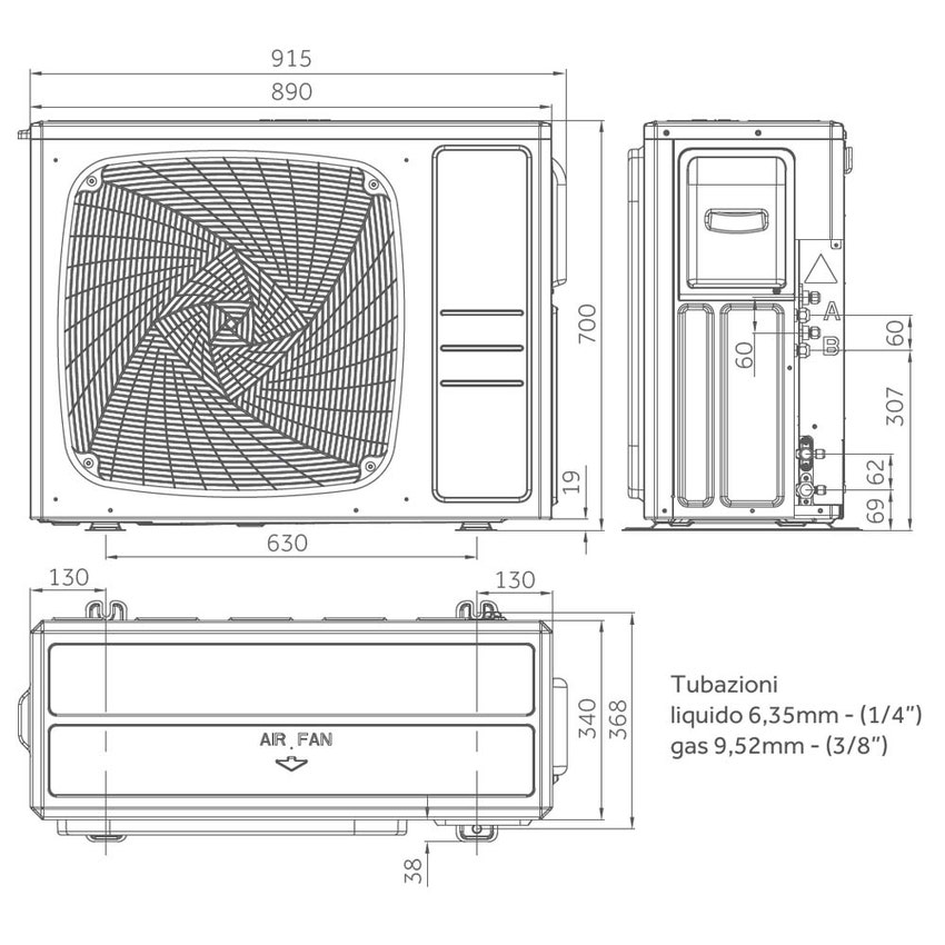 Immagine di Haier Unità esterna R32 multisplit per 2 unità interne 7 kW 2U70S2SR1FA
