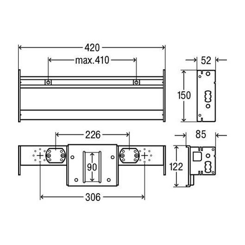 Immagine di Viega PREVISTA DRY PLUS modulo per lavabo senza barriere architettoniche, per cartongesso 776305