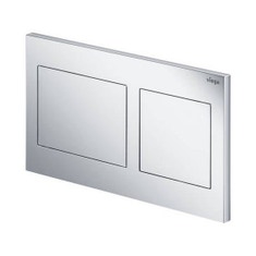 Immagine di Viega VISIGN FOR STYLE 21 placca di comando per WC, risciacquo a due quantità per PREVISTA, tasti rettangolari, finitura cromo 773236