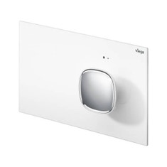 Immagine di Viega VISIGN FOR MORE 202 placca di comando per WC, risciacquo a una quantità elettronico per PREVISTA, tasto rotondo, finitura cromo 773465