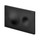 Viega VISIGN FOR STYLE 20 placca di comando per WC, risciacquo a due quantità per PREVISTA, tasti rotondi, colore nero finitura opaco 796389