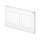 Viega VISIGN FOR STYLE 21 placca di comando per WC, risciacquo a due quantità per PREVISTA, tasti rettangolari, colore bianco alpino 773250