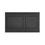 Immagine di Viega VISIGN FOR STYLE 21 placca di comando per WC, risciacquo a due quantità per PREVISTA, tasti rettangolari, colore nero finitura opaco 801724