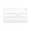 Immagine di Viega VISIGN FOR STYLE 23 placca di comando per WC, risciacquo a due quantità per PREVISTA, tasti rettangolari, colore bianco alpino 773151