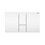 Immagine di Viega VISIGN FOR STYLE 24 placca di comando per WC, risciacquo a due quantità per PREVISTA, tasti rettangolari, colore bianco alpino 773281