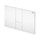 Viega VISIGN FOR STYLE 24 placca di comando per WC, risciacquo a due quantità per PREVISTA, tasti rettangolari, colore bianco alpino 773281