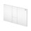 Immagine di Viega VISIGN FOR STYLE 24 placca di comando per WC, risciacquo a due quantità per PREVISTA, tasti rettangolari, colore bianco alpino 773281