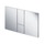Viega VISIGN FOR STYLE 24 placca di comando per WC, risciacquo a due quantità per PREVISTA, tasti rettangolari, finitura cromo 773267